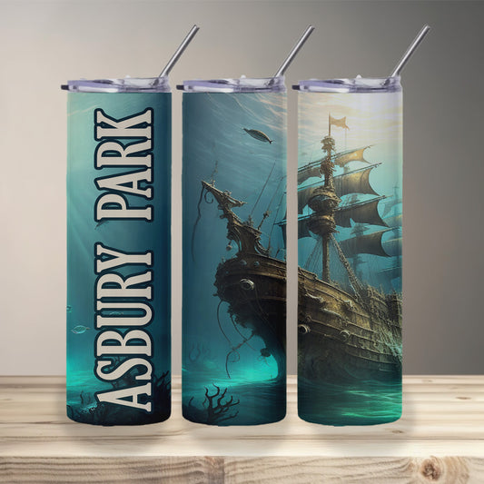 Asbury Park Shipwreck Skinny Tumbler