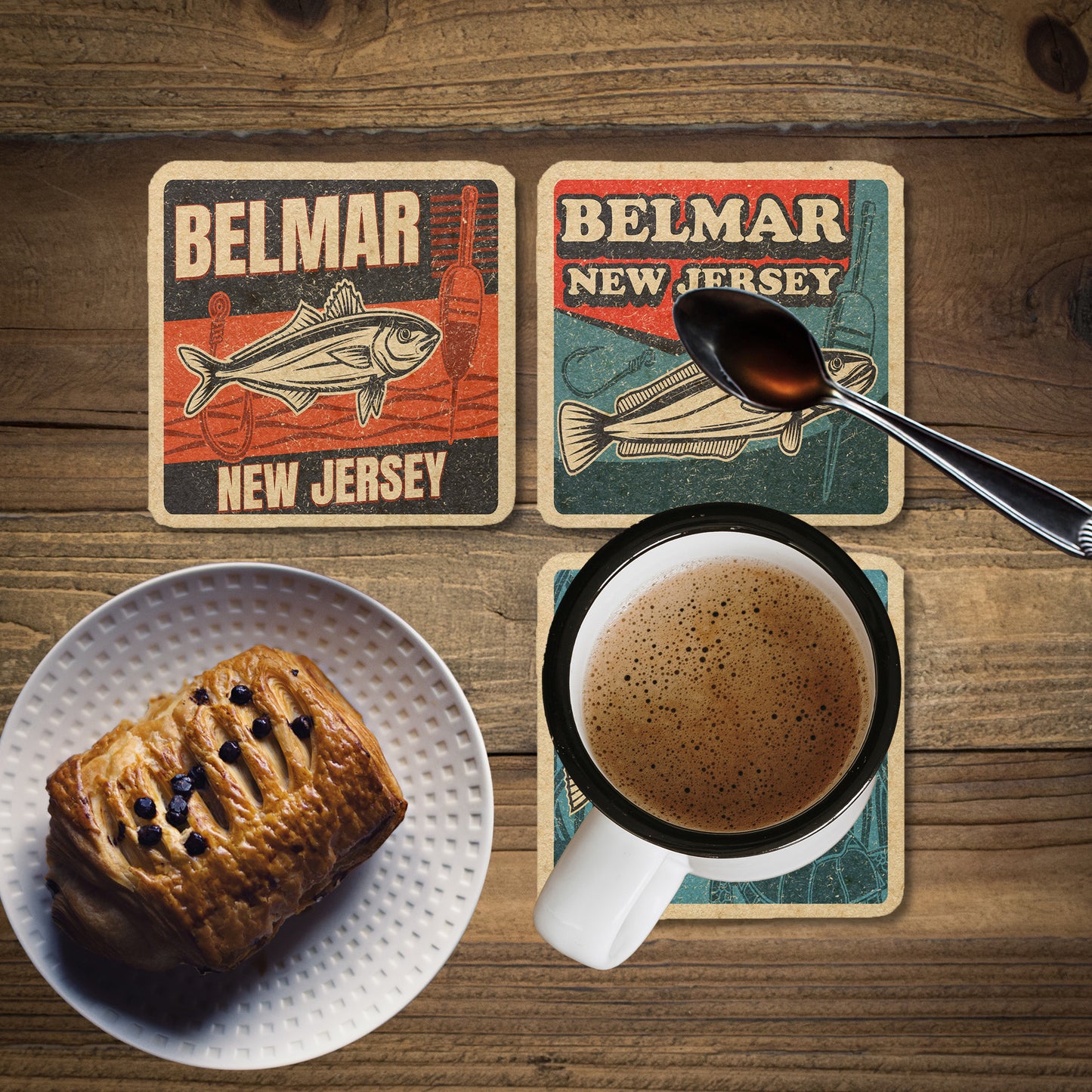 Belmar Vintage Coaster Set