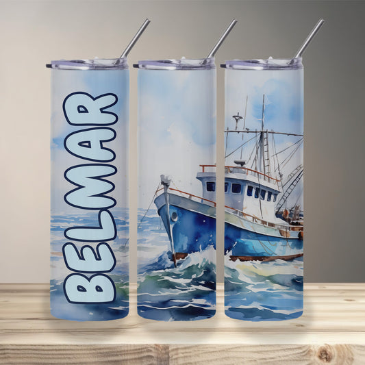 Belmar Fishing Boat Skinny Tumbler