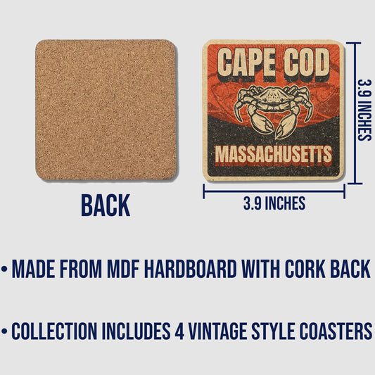 Cape Cod Vintage Coaster Set
