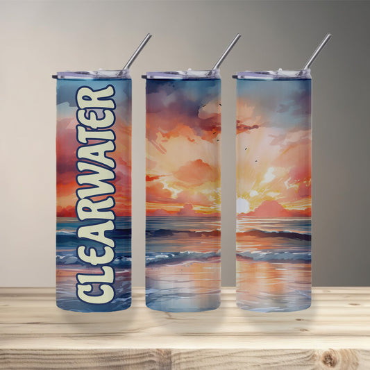 Clearwater Shoreline Skinny Tumbler
