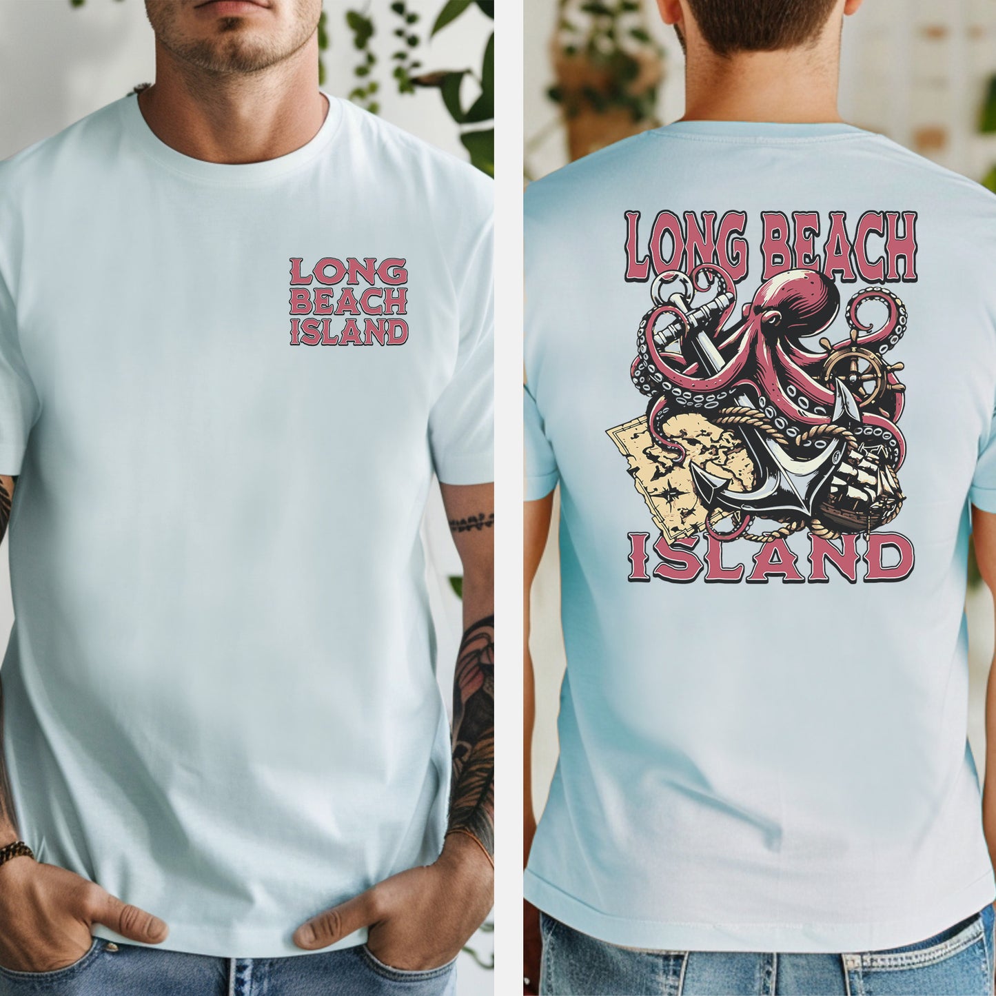Long Beach Island Octopus T-Shirt