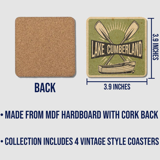 Lake Cumberland Vintage Coaster Set