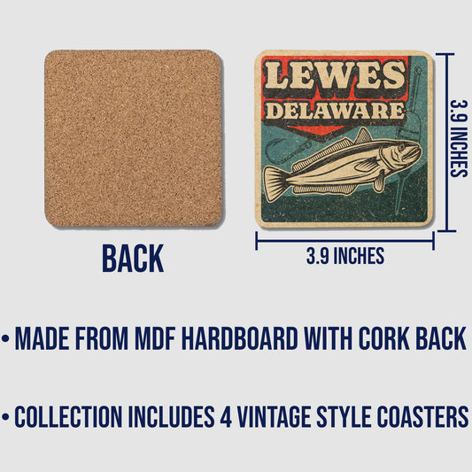 Lewes Vintage Coaster Set