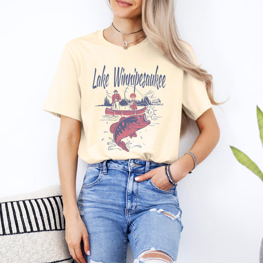 Lake Winnipesaukee Canoe T-Shirt