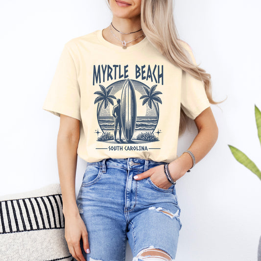 Myrtle Beach Surfboard T-Shirt