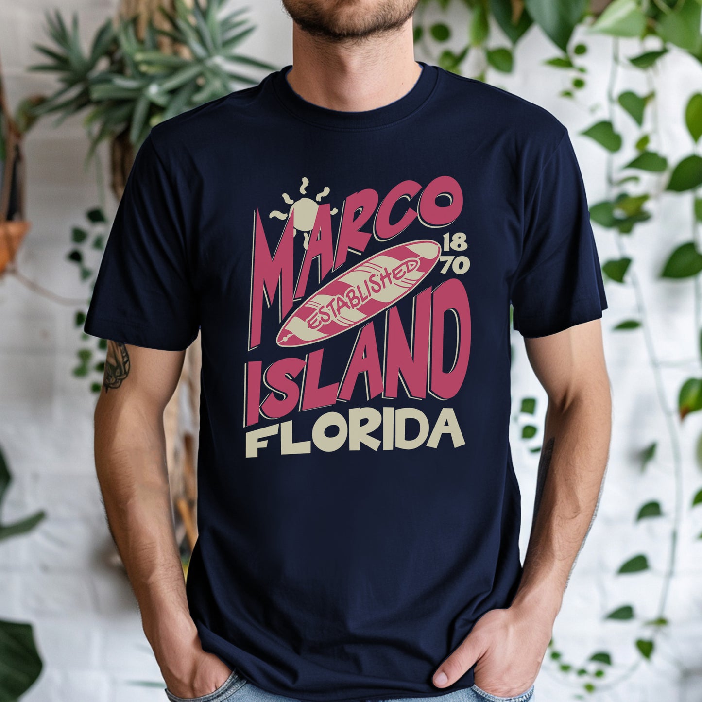 Marco Island Surfboard T-Shirt