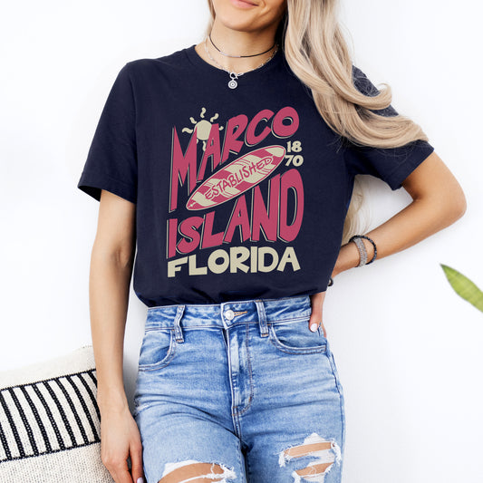 Marco Island Surfboard T-Shirt