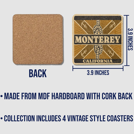 Monterey Vintage Coaster Set