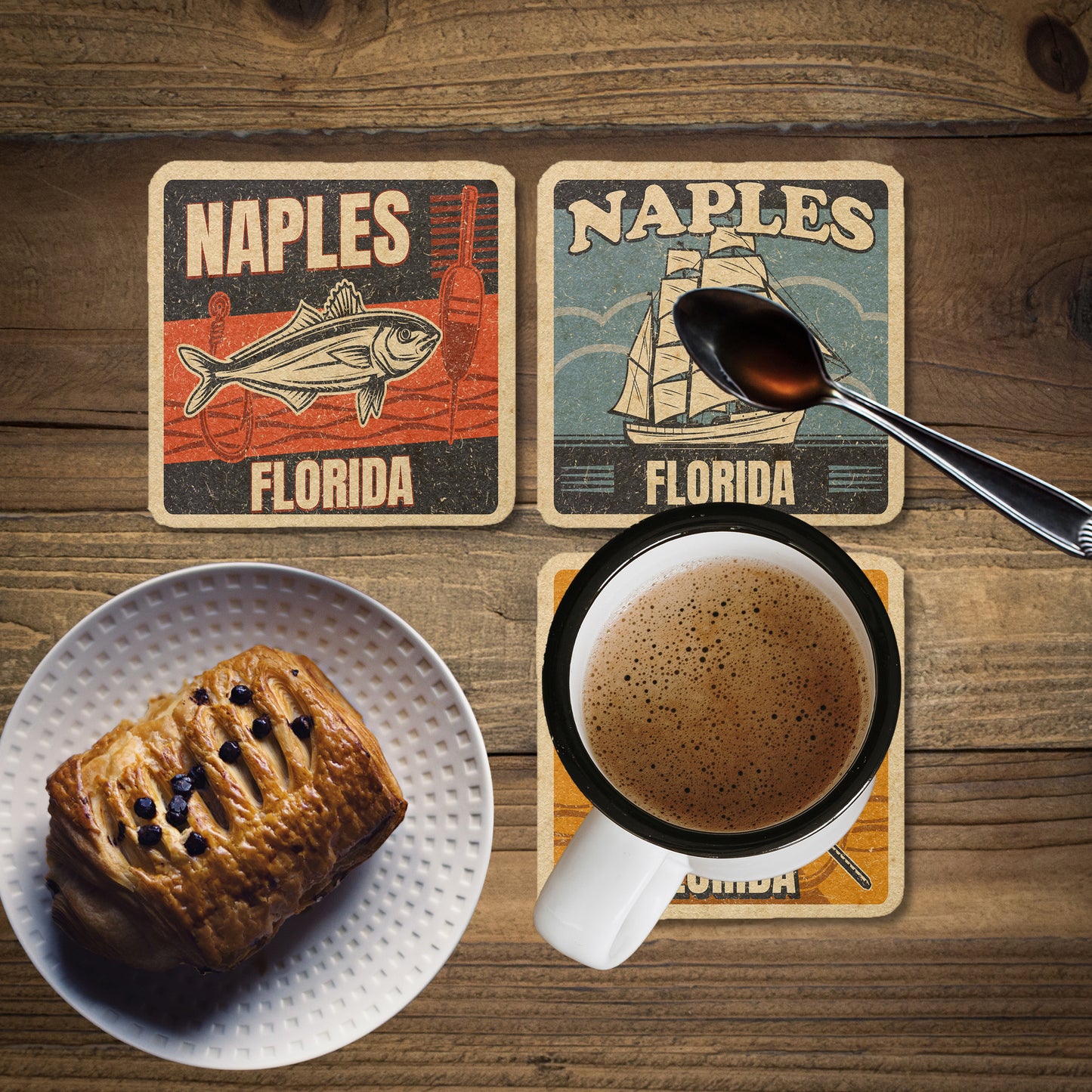 Naples Vintage Coaster Set