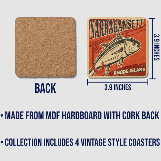 Narragansett Vintage Coaster Set