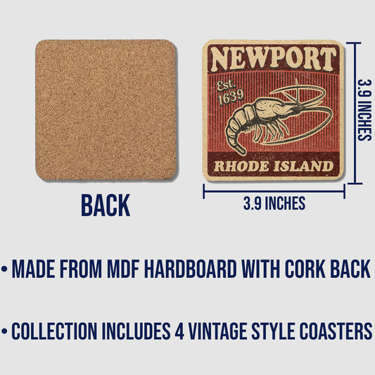 Newport Vintage Coaster Set