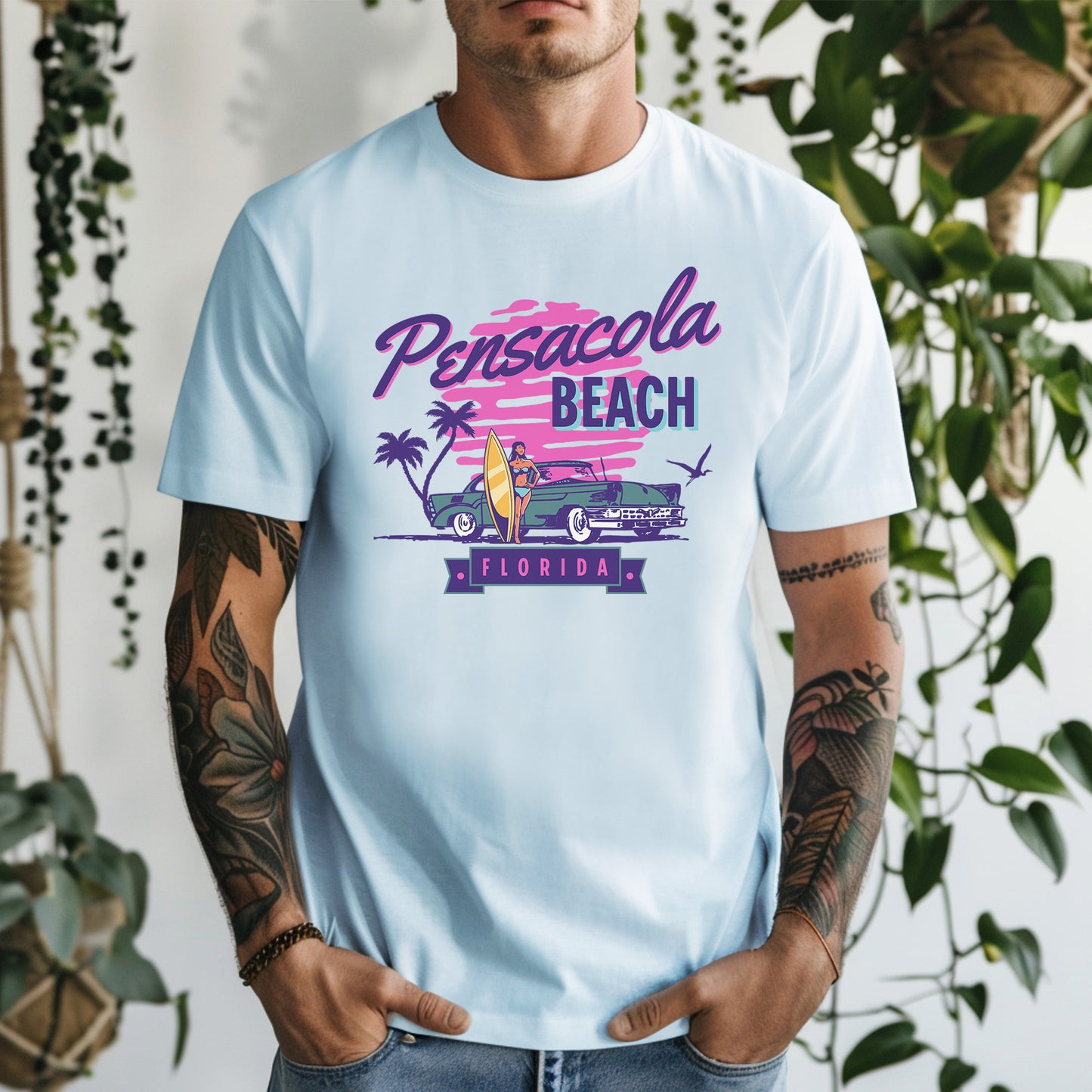 Pensacola Beach Retro T-Shirt