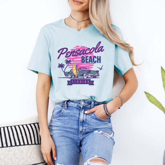 Pensacola Beach Retro T-Shirt