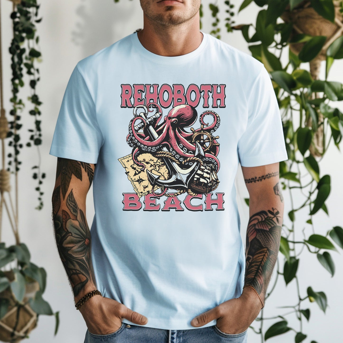 Rehoboth Beach Octopus T-Shirt