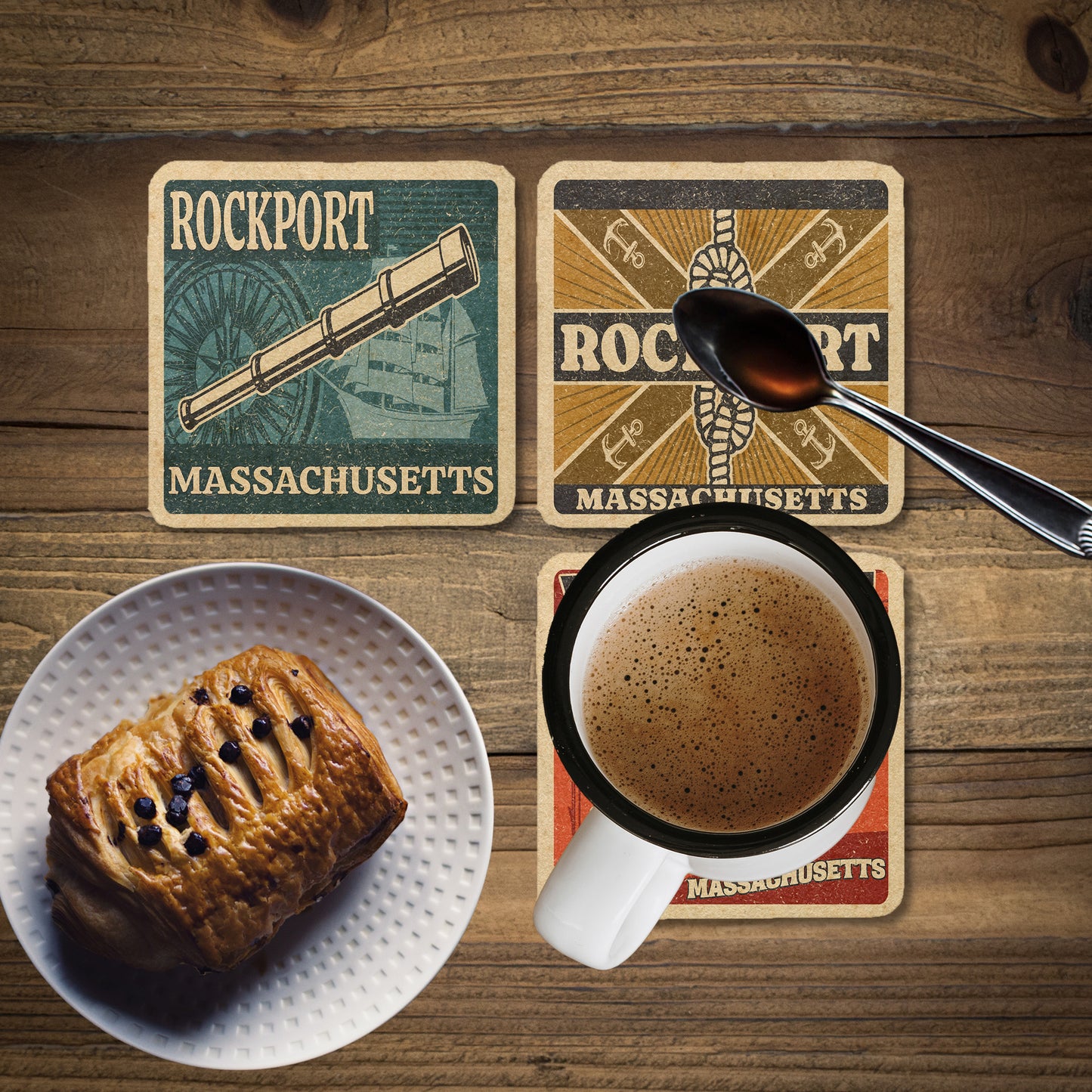 Rockport Vintage Coaster Set