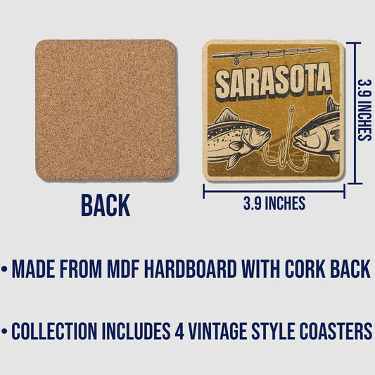 Sarasota Vintage Coaster Set
