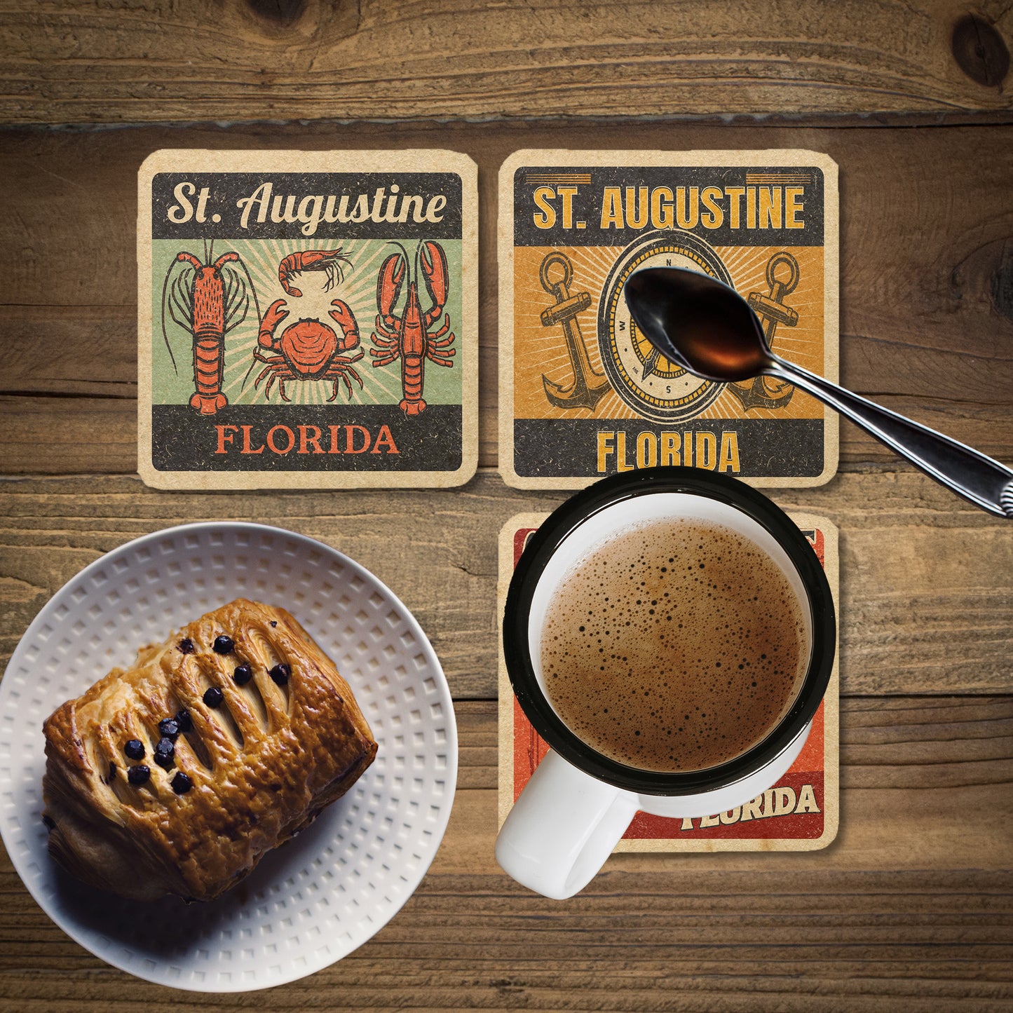 St. Augustine Vintage Coaster Set