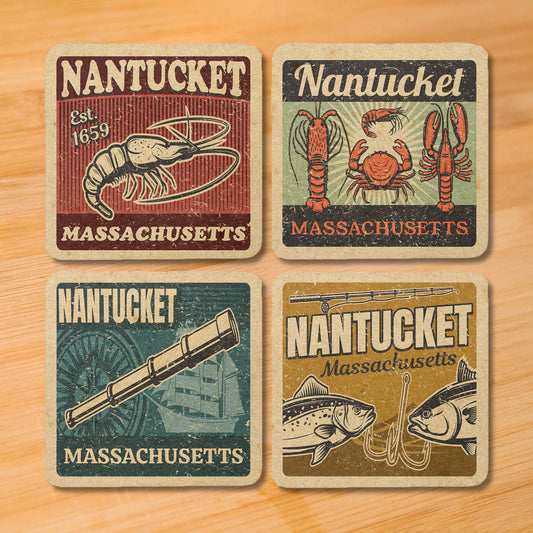 Nantucket Vintage Coaster Set
