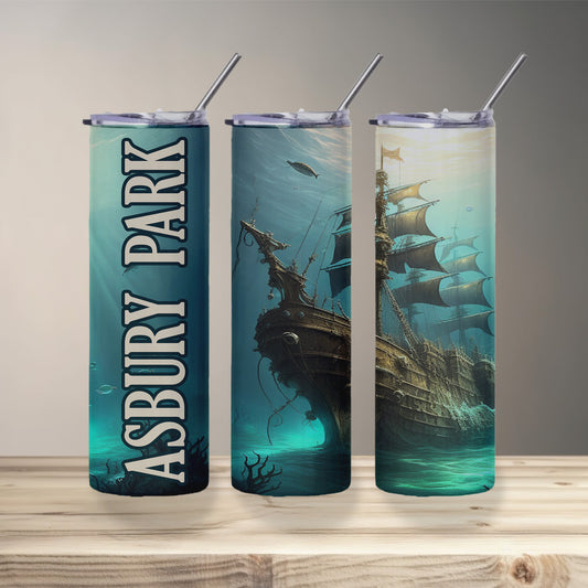 Asbury Park Shipwreck Skinny Tumbler