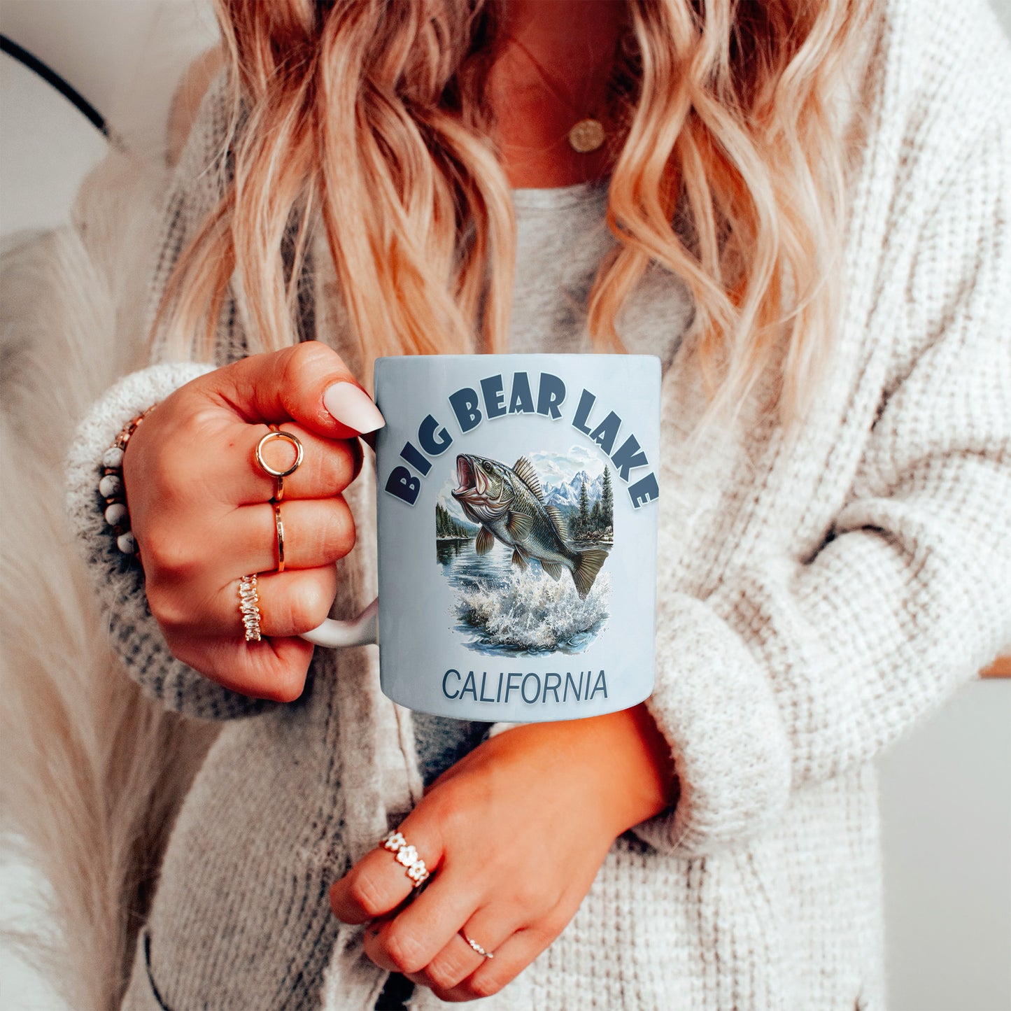 Big Bear Lake Fish Mug