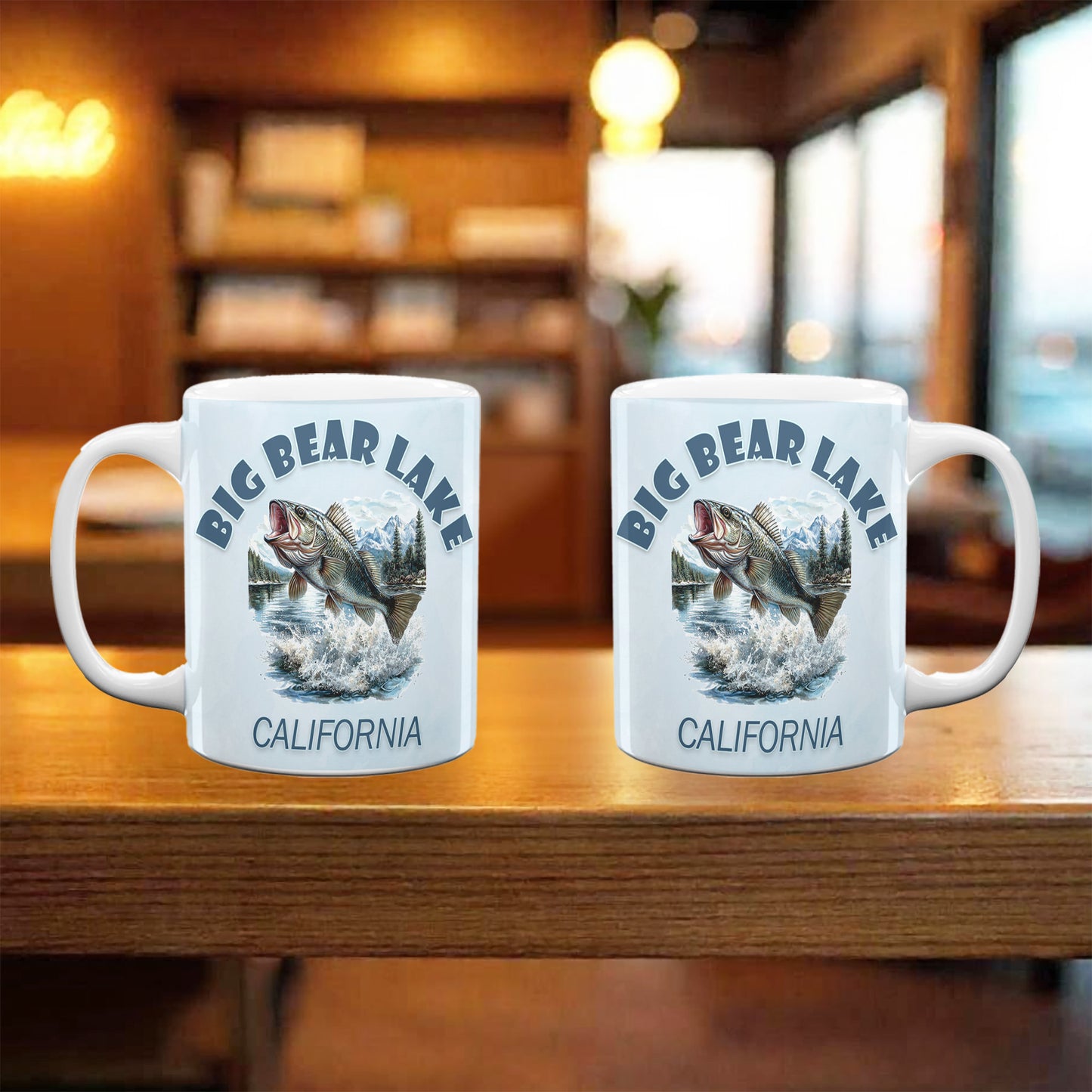 Big Bear Lake Fish Mug