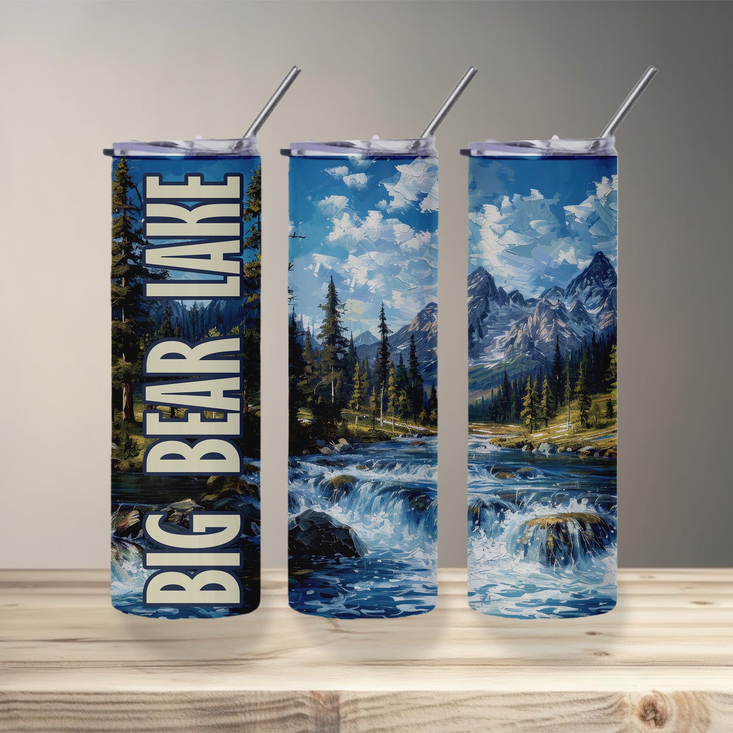 Big Bear Lake Landscape Skinny Tumbler