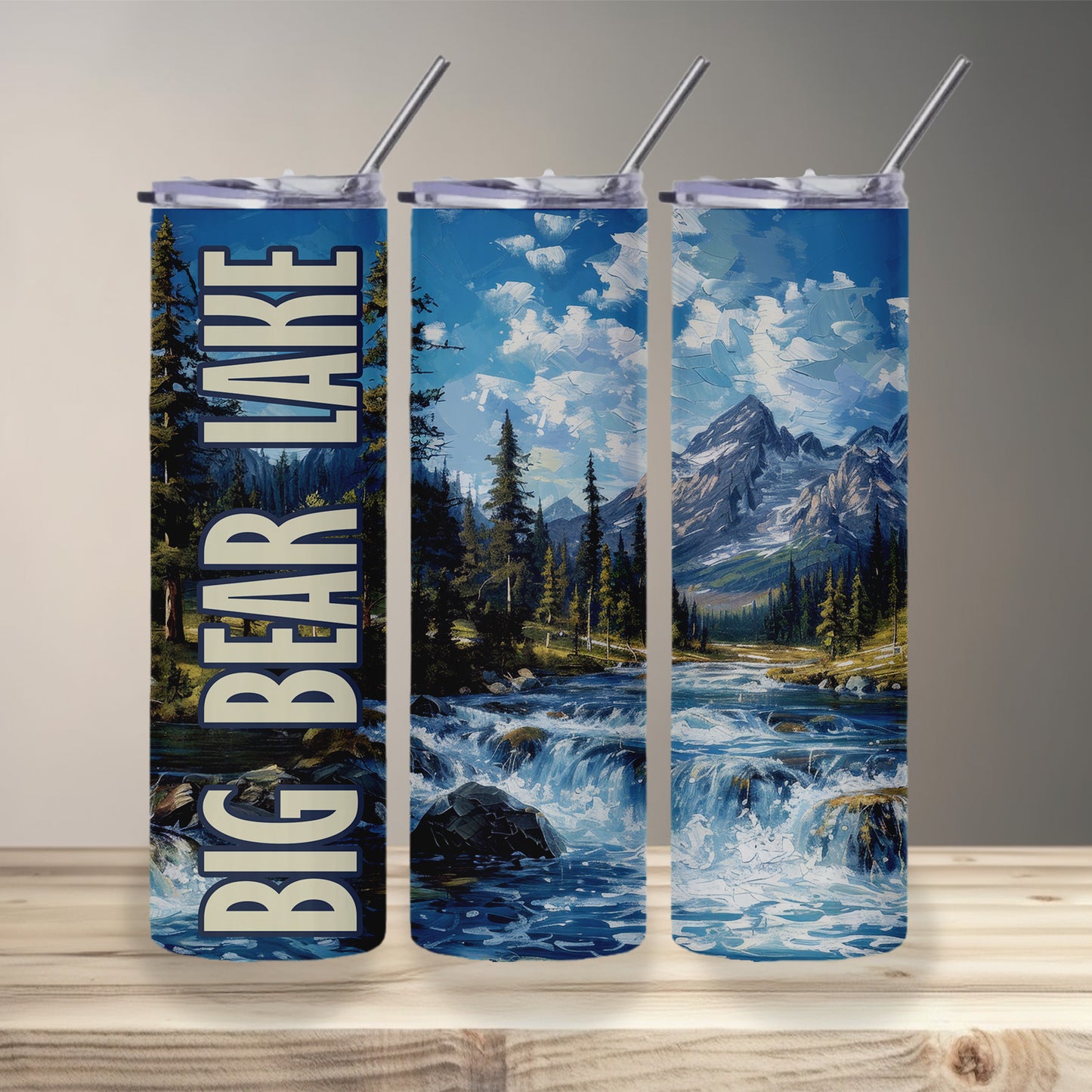 Big Bear Lake Landscape Skinny Tumbler