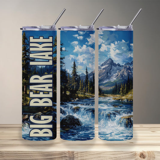 Big Bear Lake Landscape Skinny Tumbler