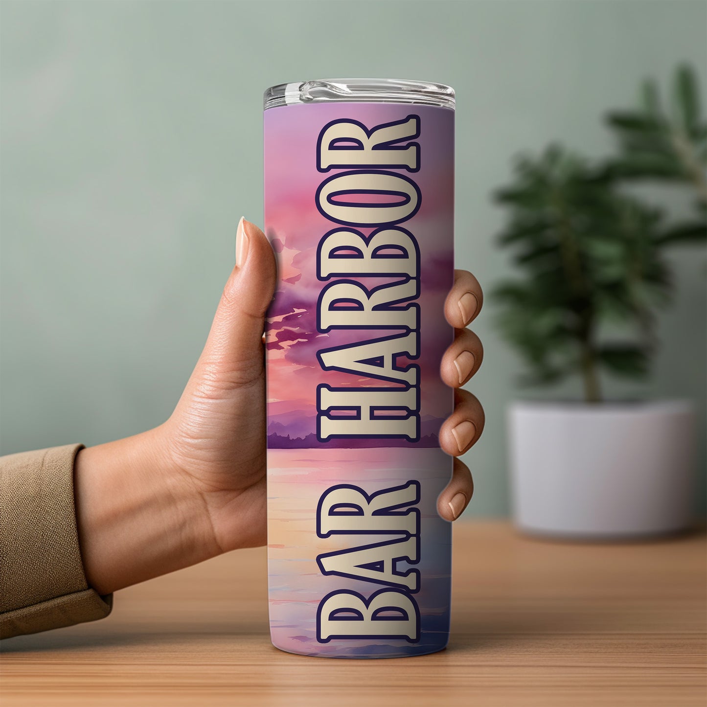 Bar Harbor Sailboat Skinny Tumbler