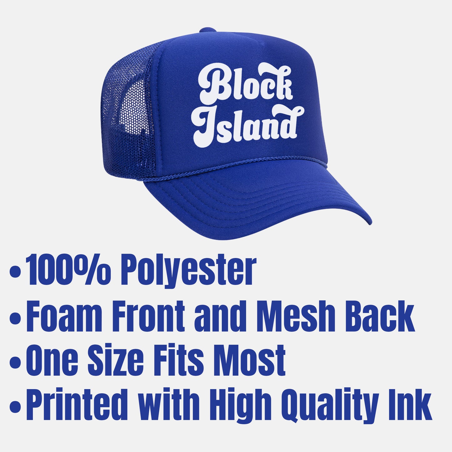 Block Island Retro Trucker Hat
