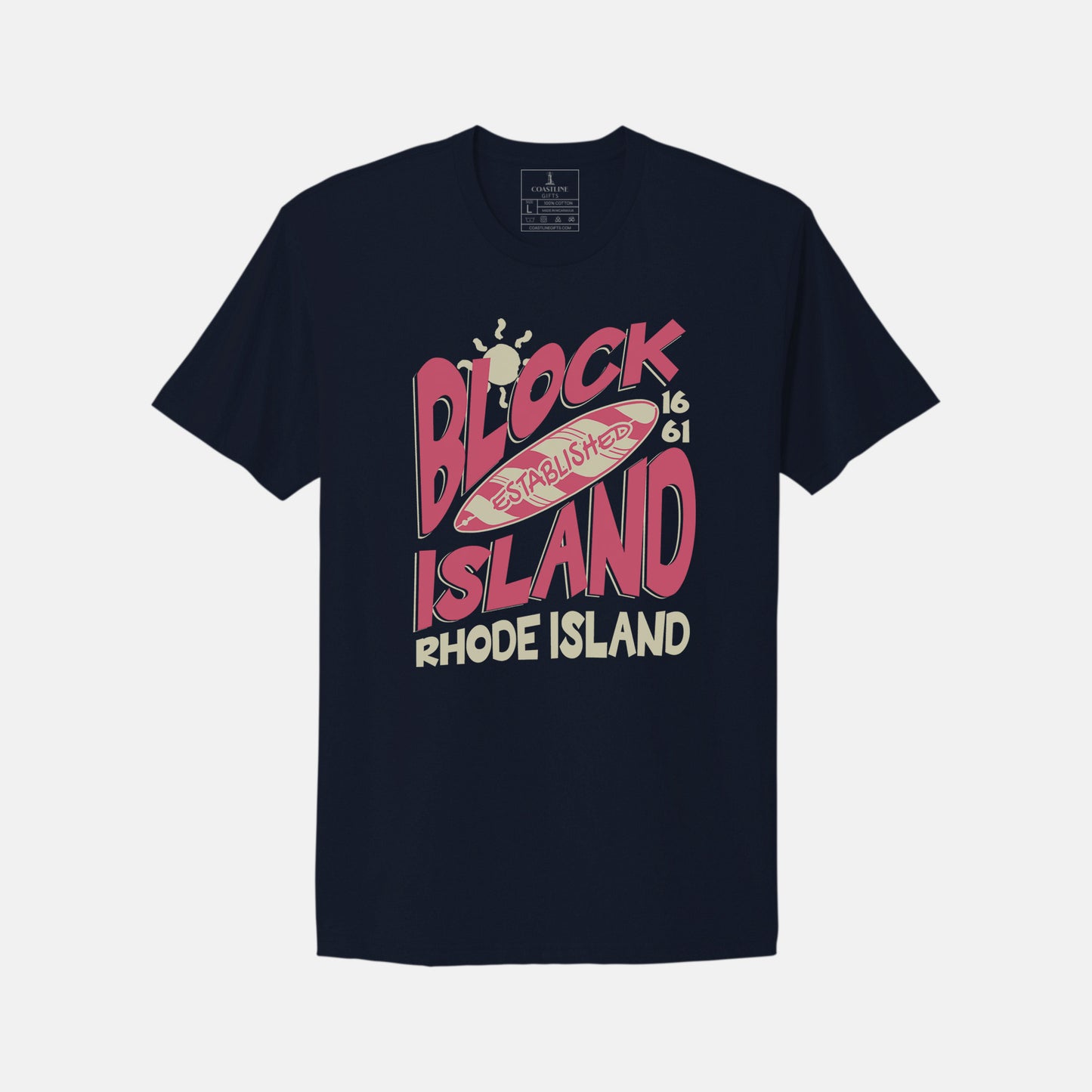 Block Island Surfboard T-Shirt