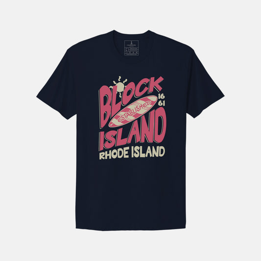 Block Island Surfboard T-Shirt