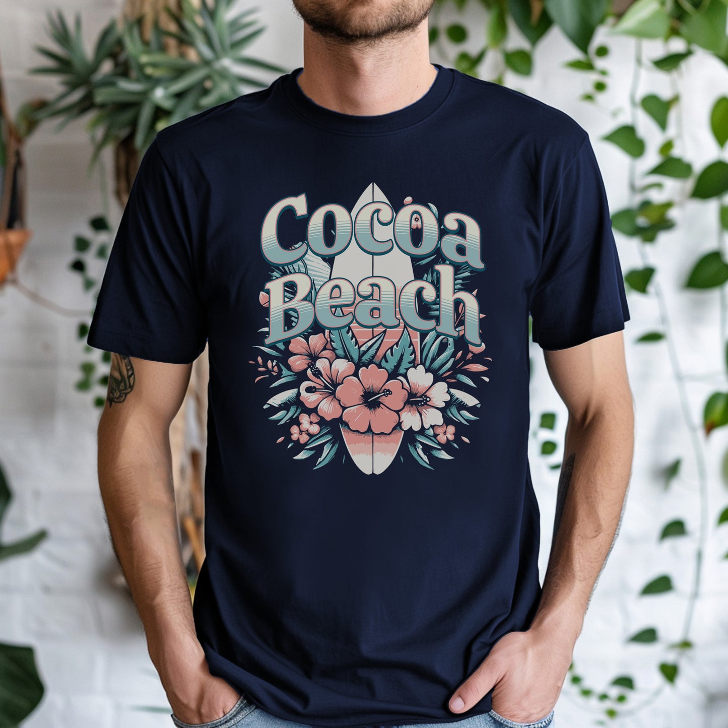 Cocoa Beach Surfboard T-Shirt