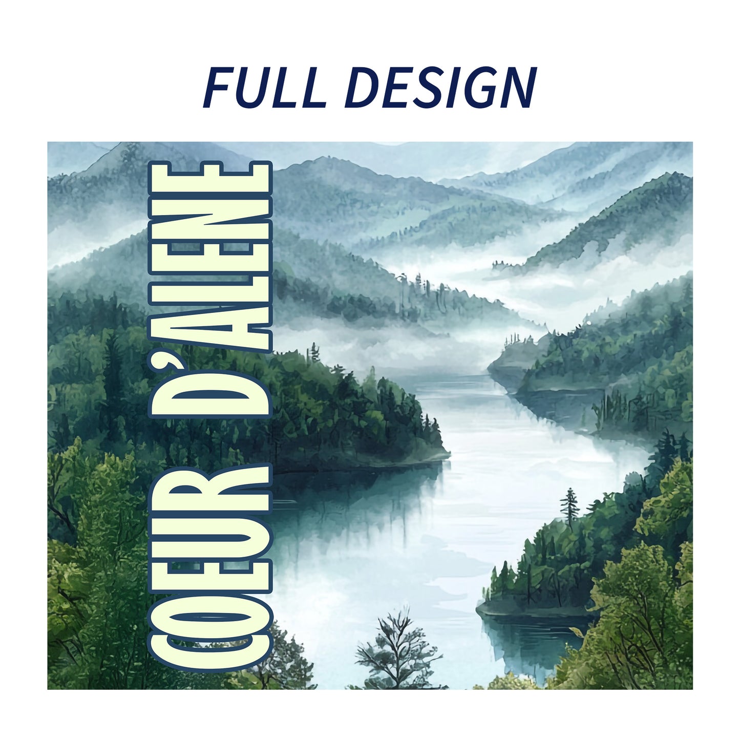 Coeur d’Alene Scenery Skinny Tumbler