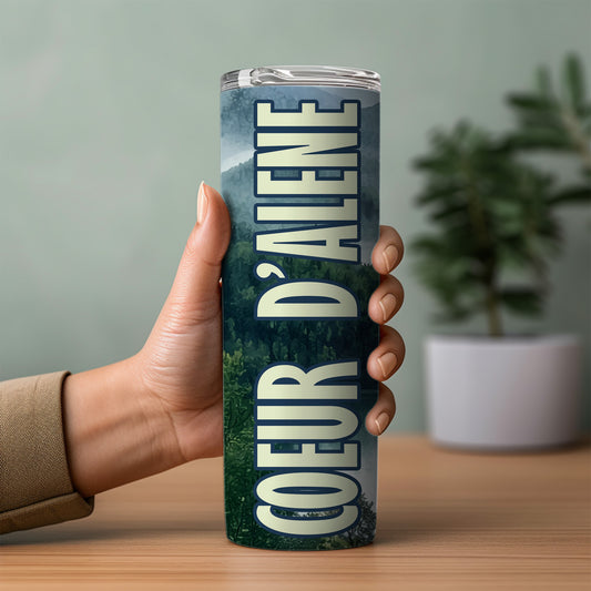 Coeur d’Alene Scenery Skinny Tumbler
