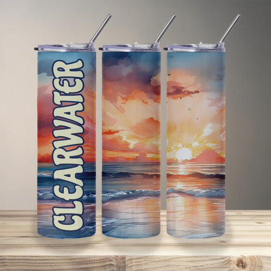 Clearwater Shoreline Skinny Tumbler