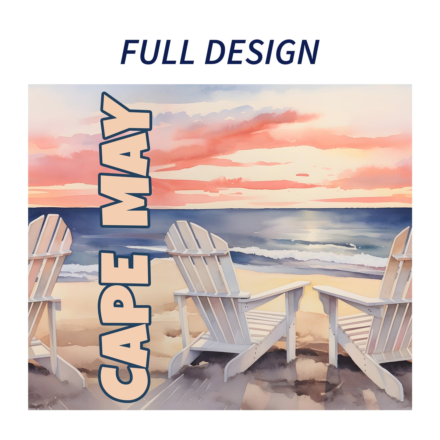 Cape May Shoreline Skinny Tumbler