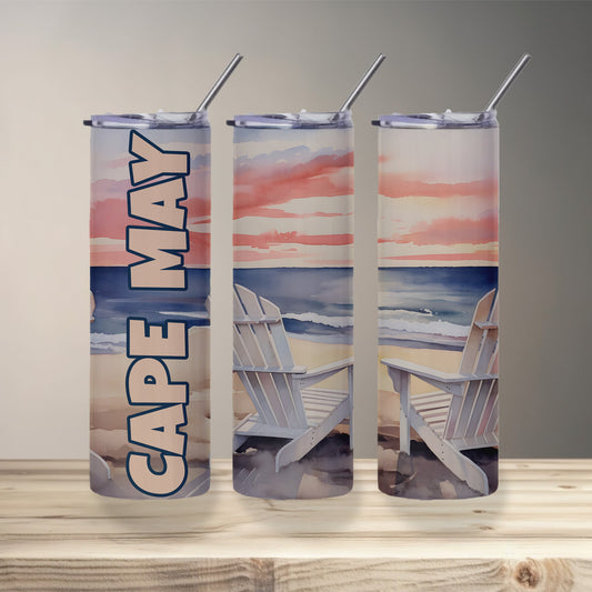 Cape May Shoreline Skinny Tumbler