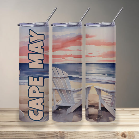 Cape May Shoreline Skinny Tumbler