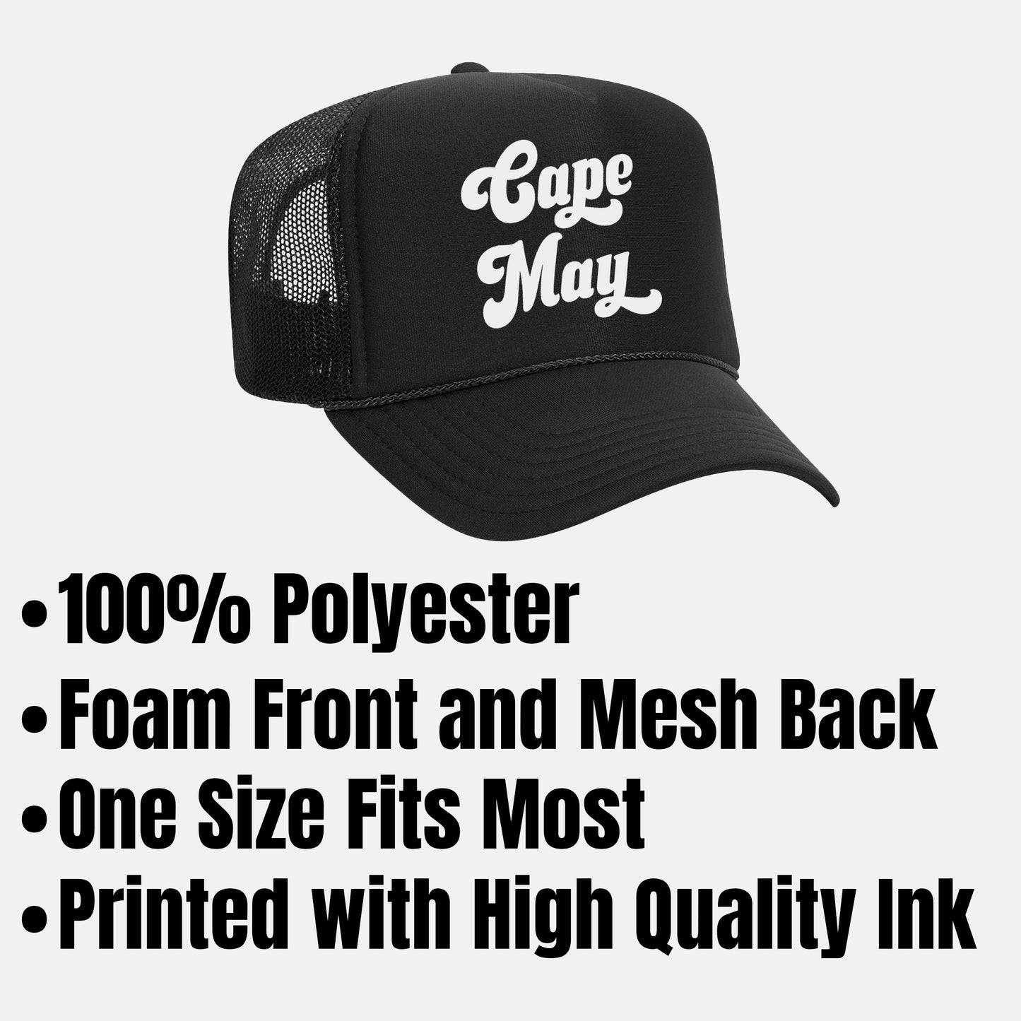 Cape May Retro Trucker Hat