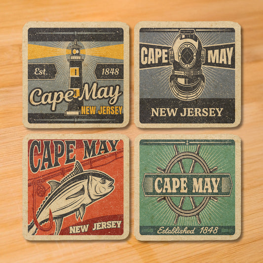 Cape May Vintage Coaster Set