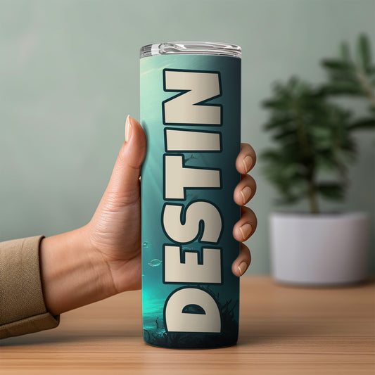 Destin Shipwreck Skinny Tumbler