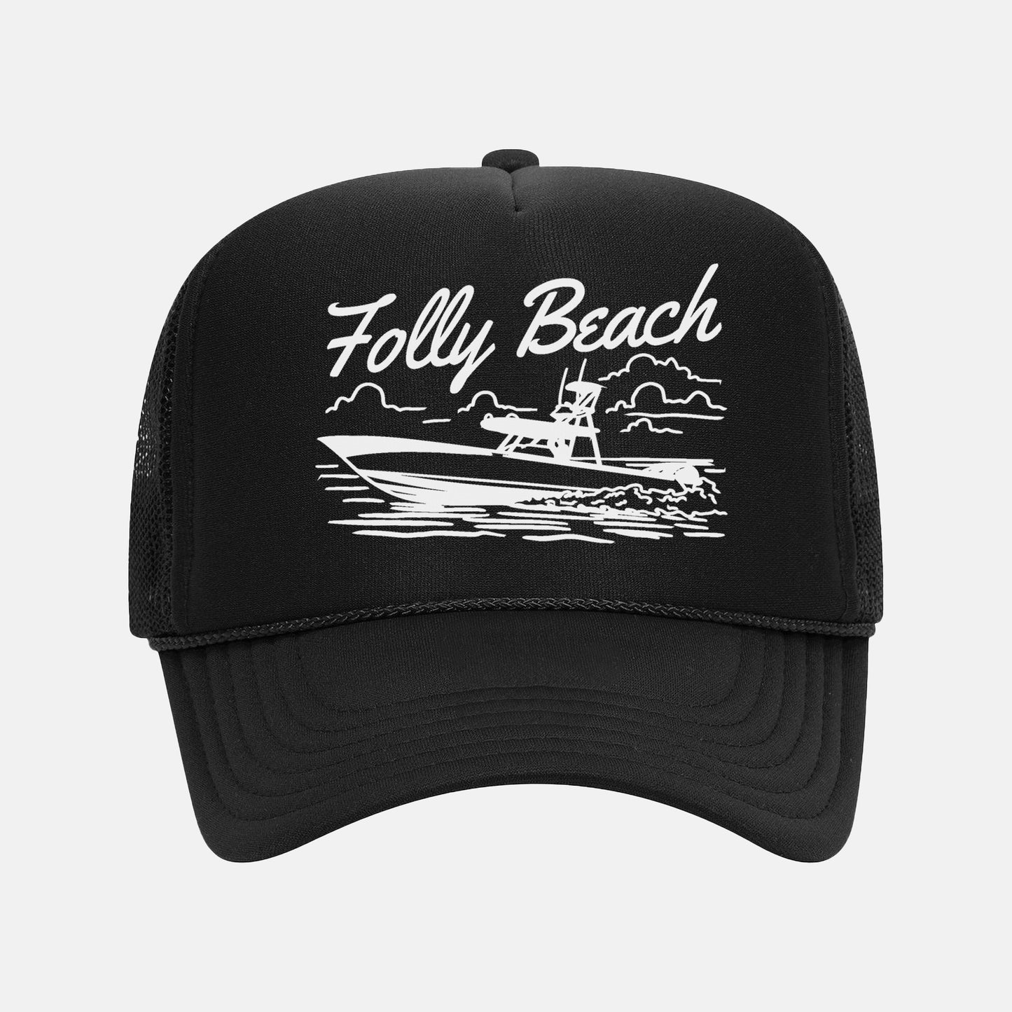 Folly Beach Coastal Trucker Hat