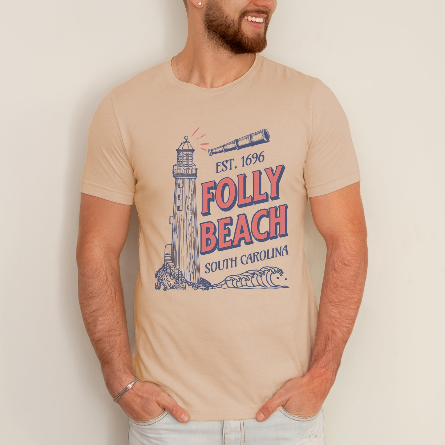 Folly Beach Lighthouse T-Shirt