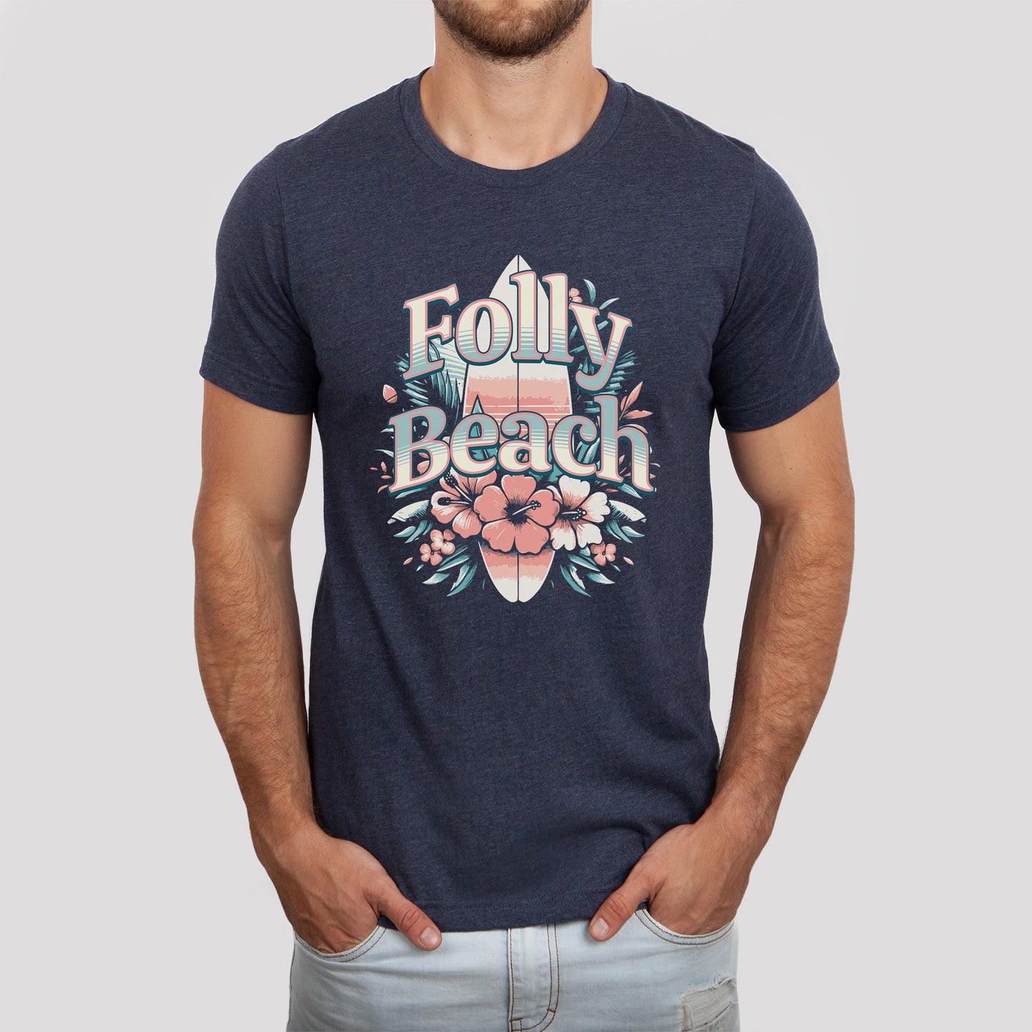 Folly Beach Surfboard T-Shirt