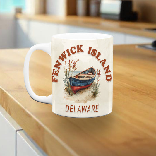 Fenwick Island Rowboat Mug