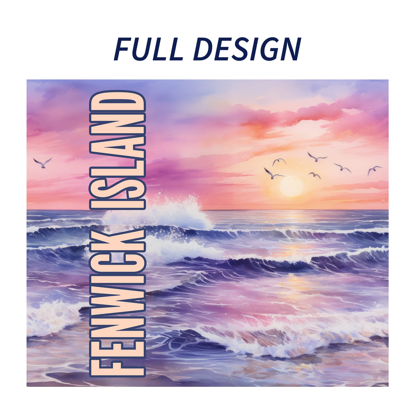 Fenwick Island Shoreline Skinny Tumbler