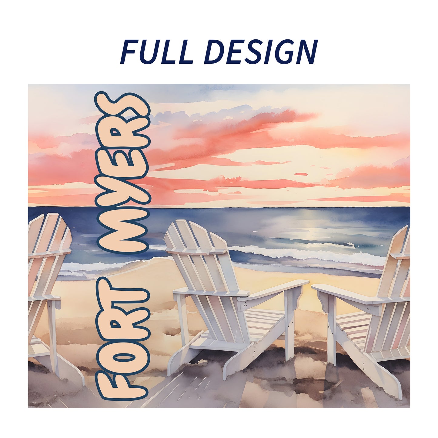 Fort Myers Shoreline Skinny Tumbler