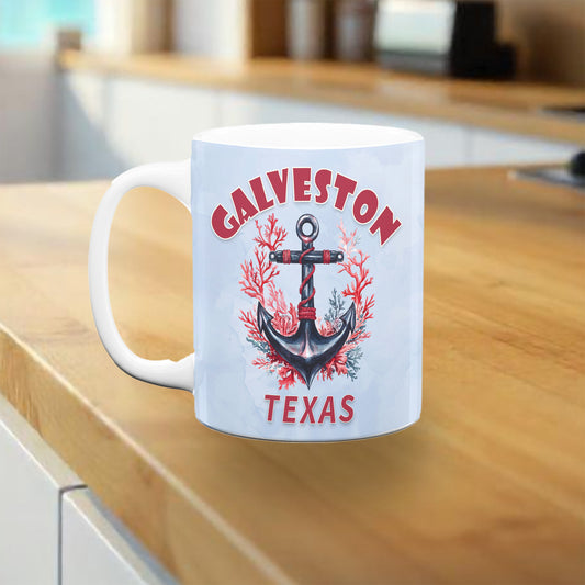 Galveston Anchor Mug